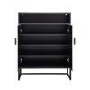 SKRAN 5-Tier Shoe Storage Cabinet, Wooden Shoe Cabinet with Doors Modern Shoe Organizer with Open Shelves for Entryway, Hallway, Living Room - 4 of 4