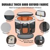 Munora 36" Foldable Pet Playpen, Portable Octagon Dog Playpen with Waterproof 600D Oxford Fabric for Puppy, Cat, Indoor & Outdoor Use - 3 of 4