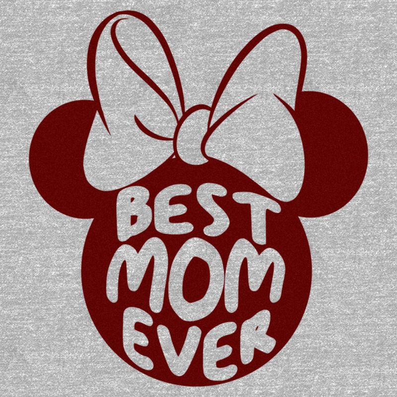 Men's Minnie Mouse Best Mom Ever Silhouette T-Shirt, 2 of 6
