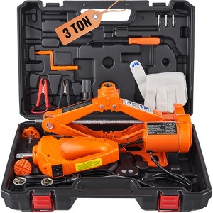 VEVOR Electric Car Jack, 3 Tons /6600 lbs Scissor Jack with Electric Impact Wrench, 12V Car Jack with Double Saddles with Remote Control - 1 of 4