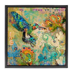Stupell Industries Boho Hummingbird Pattern, 25" x 25" - 1 of 4