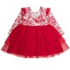 RuffleButts Girls Flutter Tulle Long Sleeve Twirl Dress - 2 of 2