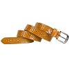 INSPIRE CHIC Women's Carved Multi-Hole Hollow Leather Belts - 3 of 4