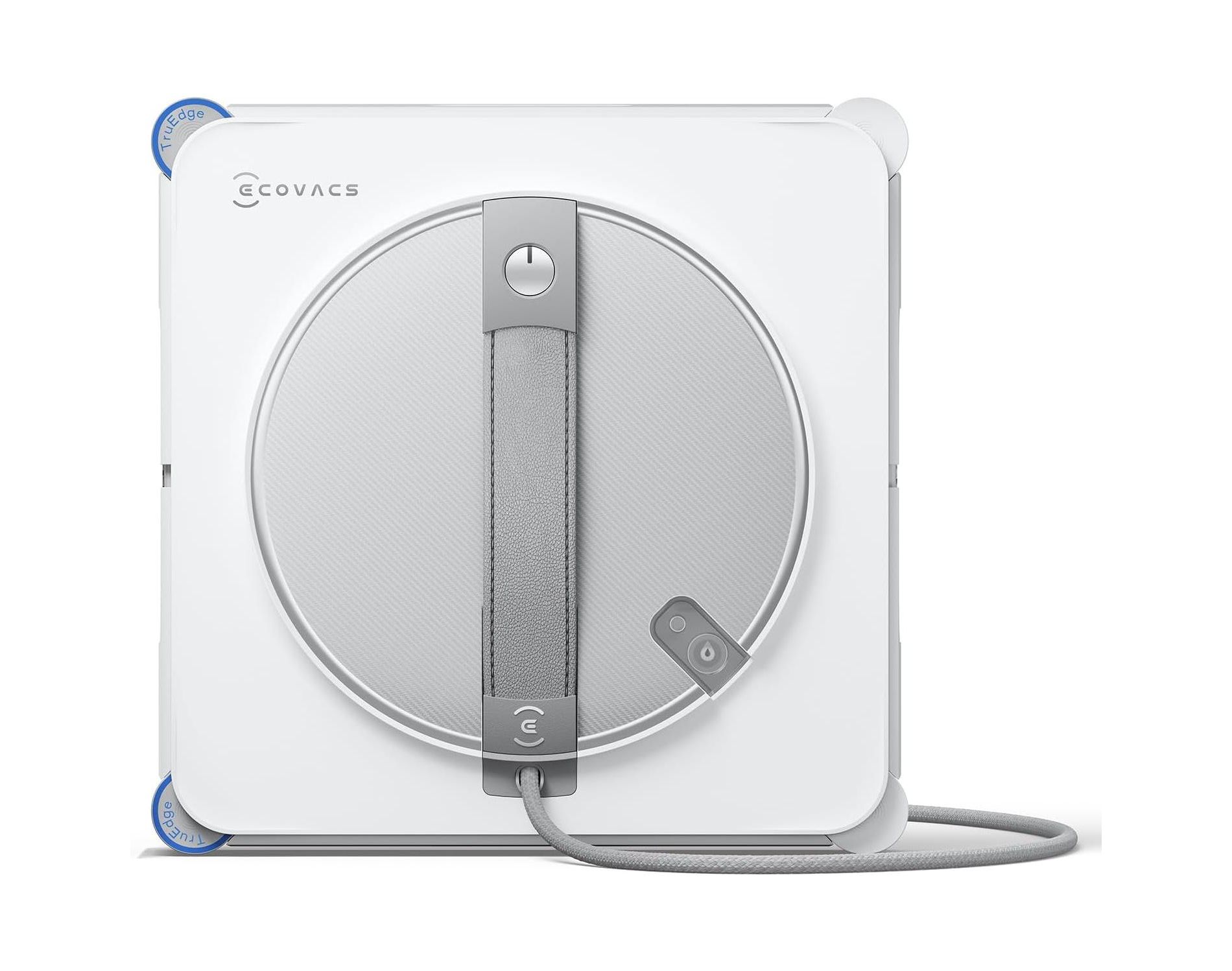 ECOVACS WINBOT W2S Window Cleaning Robot, Intelligent Edge-to-Edge Cleaning with TruEdge Scrubbers, 3 Water Nozzles, Win-SLAM 4.0 Route Planning