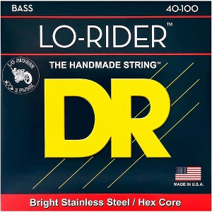 DR Strings Lo Rider LH-40 Lite Stainless Steel 4 String Bass Strings - 1 of 3