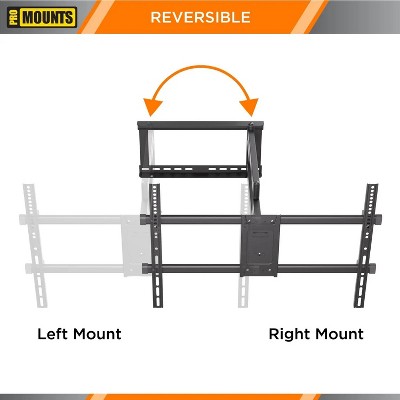 Black Full Motion Outdoor TV Wall Mount for 32"-75" Screens
