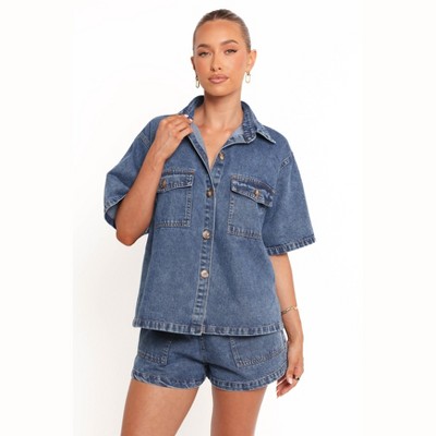 Petal and Pup Noor Denim Short Set