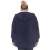 White Mark  PS Plush Hooded Cardigan with Pockets - 3 of 4