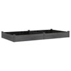 VidaXL Garden Raised Bed with Liner Gray 94.5 in.x47.2 in.x9.8 in. Solid Wood Fir - 2 of 4