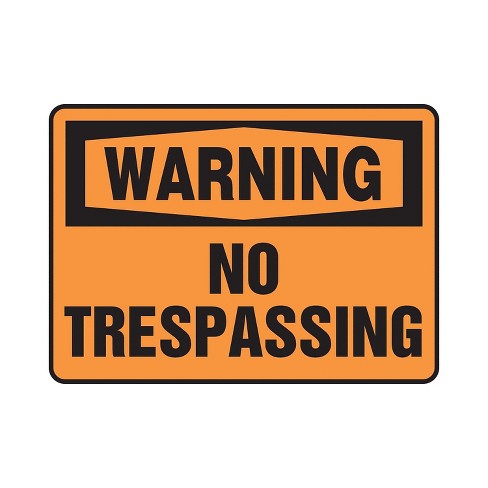 Adhesive Vinyl MADM304VS Accuform Signs Accuform Warning No Trespassing Safety Sign 10 x 14 Inches Adhesive Vinyl MADM304VS Accuform Signs Accuform Warning No Trespassing Safety Sign 10 x 14 Inches