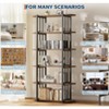 6 Tiers Book Shelf, Home Office Bookshelf Storage Organizer, Vintage Industrial Style Bookcase, Free Standing Storage Shelving Unit - 2 of 4
