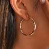 Vuskdtei18K Gold Plated Flower Dangle Earrings for Women, Hypoallergenic Cubic Zirconia Earrings, Elegant Chandelier Drop Earrings - 3 of 4