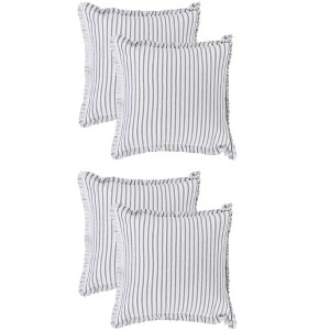 REGALWOVEN 4 Pcs Striped Boho Throw Pillow Cover with Tassels Fringe for Home Decoration - 1 of 4