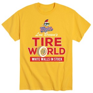 Men's - Major League - Lou Brown's Tire World Short Sleeve Graphic T-Shirt - 1 of 4