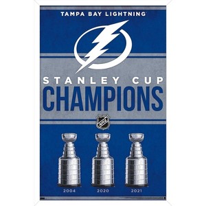 Trends International NHL Tampa Bay Lightning - Champions 23 Framed Wall Poster Prints - 1 of 4