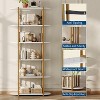 6-Tier Industrial Bookshelf, Rustic Wood Bookcase with Metal Frame, Open Storage Display Rack for Living Room Office Bedroom - 4 of 4
