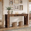 Tribesigns 70.9" Extra Long Console Table, Farmhouse Narrow Entryway Table with H-Shaped Legs for Living Room, Hallway - 4 of 4