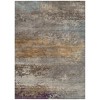 HomeRoots 9' X 12' Brown Gray And Purple Abstract Washable Indoor Outdoor Area Rug - 4 of 4