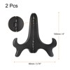 Unique Bargains Wood-like Plastic Folding Decorative Easels or Stands 2 Pcs - 2 of 4