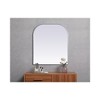 Elegant Lighting Metal Frame Arch Mirror 36x42 Inch in Silver - 4 of 4