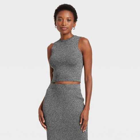 Silver sweater women's clearance