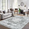 Retro Room Decor Area Rugs Vintage Soft Traditional Distressed Rug for Living Room Bedroom Washable Low Pile Non Slip Floor Carpet - 2 of 4