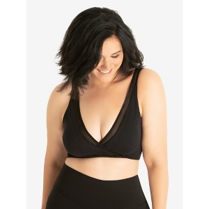 Leading Lady The Charlene - Seamless Comfort Crossover with Mesh - 1 of 4