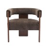 Christopher Knight Home Noah Modern Rubberwood Upholstered Accent Arm Chair - 2 of 4