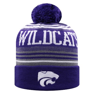 NCAA Kansas State Wildcats Men's Rupture Knit Cuffed Beanie with Pom