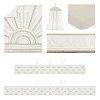 Sweet Jojo Designs Gender Neutral Unisex Crib Bedding + BreathableBaby Breathable Mesh Liner Tufted Sun Ivory and Beige 6pc - 2 of 4