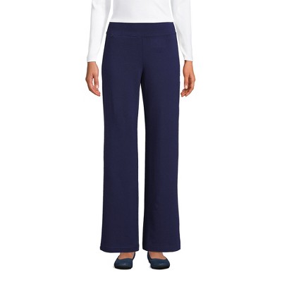 Lands' End Women's Starfish Mid Rise Wide Leg Pull On Pants - Large ...