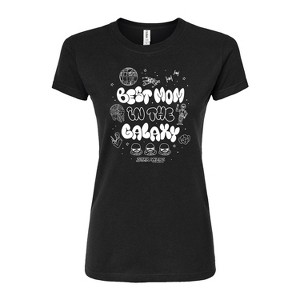 Women's - Star Wars - Best Mom in the Galaxy Fitted Graphic T-Shirt - 1 of 2