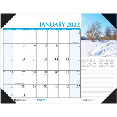 House of Doolittle 2022 17" x 22" Desk Calendar Earthscapes Scenic Multicolor 147-22
