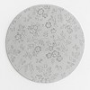 Home Mart Goods Silver Grey Floral Easy-to-Clean Round Vinyl Placemat - Set of 4 - 2 of 4