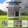 VEVOR Outdoor Cat House Weatherproof, Feral Cat Shelter for Multiple Cats, Outdoor Wooden Cat Rabbit House with All-Round Foam Insulated, Open Roof - 4 of 4