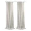 Habitat Austin Light Filtering Dual Header Linen Colored Horizontal Multi Pin Stripe Curtain Panel in Linen - 2 of 4