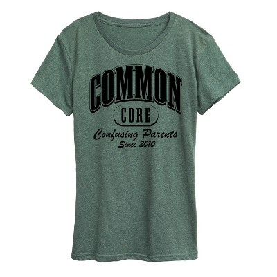 Women's - Instant Message - Common Core Confusing Parents Short Sleeve Graphic T-Shirt