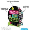 Big Dot of Happiness 3D Through the Decades Centerpiece Table Decorations, Freestanding Decades Birthday Party Centerpieces - 8 Count - 3 of 4