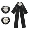INSPIRE CHIC Women's Ribbon Rhinestone Bowknot Pre-Tied Brooch Bow Ties - 3 of 4