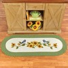 Collections Etc Charming Sunflower Birds Braided Accent Rug 2'1"x3'9" - 2 of 2