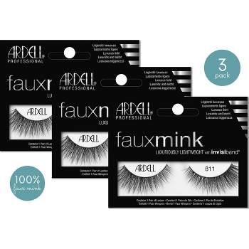 Ardell Faux Mink #811 Black Eyelashes (Pack of 3)