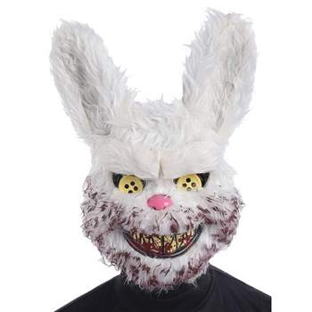Scaredy Cat Unsettled by Bunny Mask