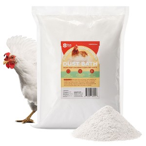 8lb XL Chicken Dust Bath - White Volcanic Ash Dust Bath for Chickens - Quail Coop Chinchilla Chicken Coop Accessories - 1 of 4