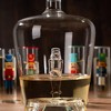 The Wine Savant Nutcracker Design Wine & Whiskey Decanter Set Includes 5 Nutcracker Design Shot Glasses, Holiday Home Decor - 1130 ml - 4 of 4