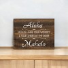Slickblue Leave Shoes at Door Sign, Aloha Greeting, 9x12 Rustic Pine Wall Plaque, Multiple Color Options - 3 of 3