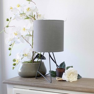 Down To The Wire Table Lamp with Fabric Shade - Simple Designs - 1 of 4
