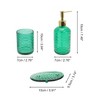 Unique Bargains Reusable Waves Bathroom Accessories Kit 1 Set - 2 of 4