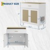 Cat Litter Box Enclosure with Drawer, Hidden Litter Box Furniture, Indoor Cat Washroom, Decorative Side End Table, Fit Most Cat and Litter Box - 3 of 4