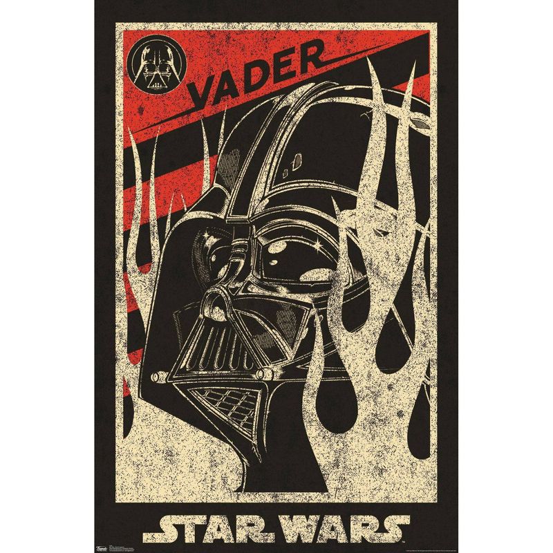 34&#34; x 22&#34; Star Wars: Saga Vader Propaganda Premium Poster - Trends International, 1 of 5