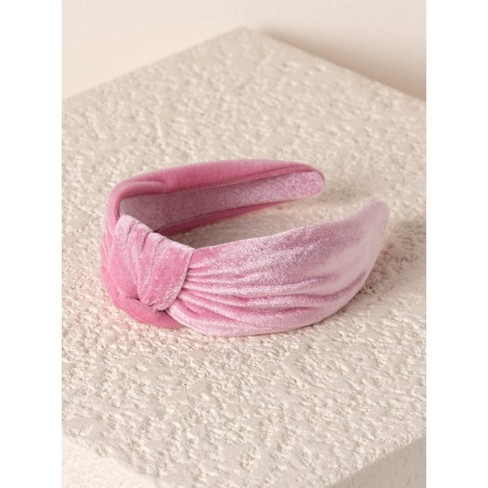 Shiraleah Knotted Velvet Headband-Pink - image 1 of 2